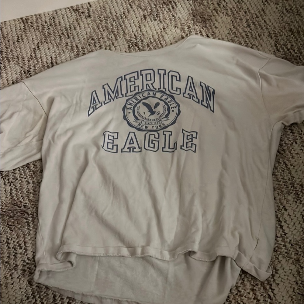 American Eagle Outfitters White Short Sleeve Tee